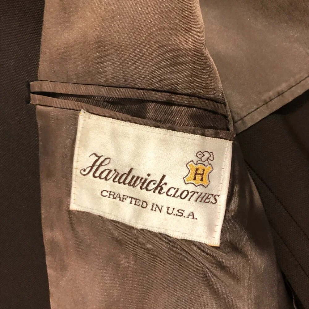 Harkwick Clothes Men's Brown Two‎ Button Blazer Size 46R